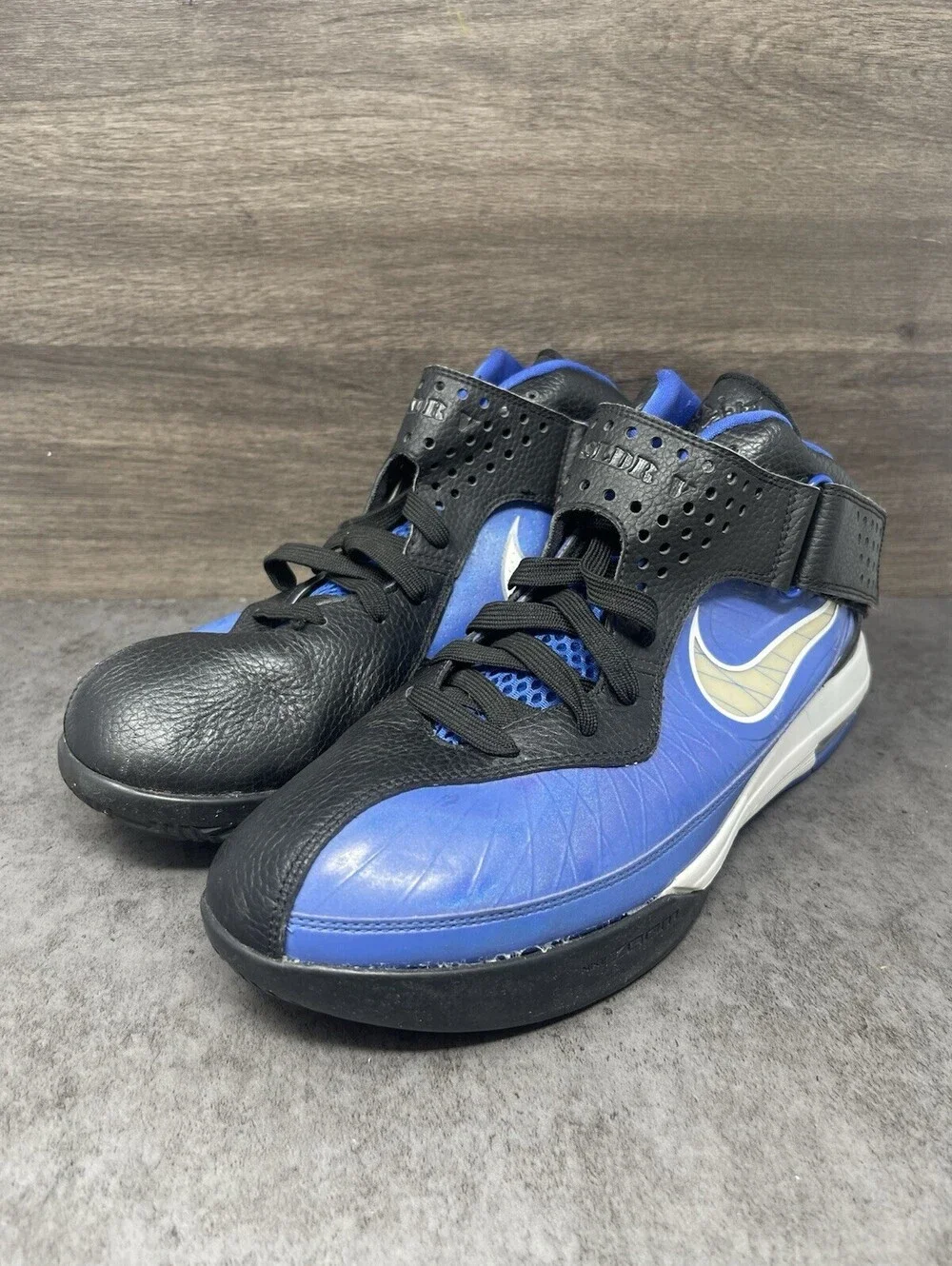Nike Lebron Air Max Soldier 5 TB Sneakers Mens Size 13.5 Blue Black 2011 454141